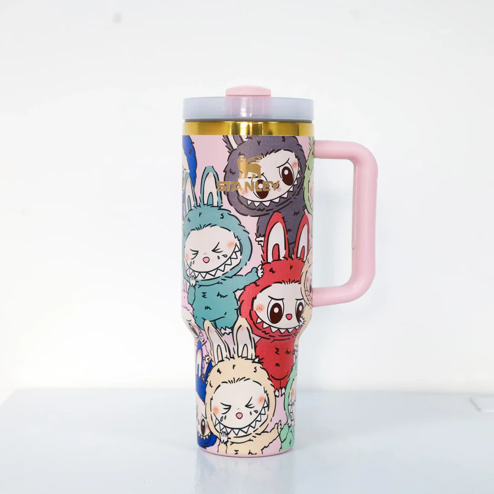 Limited Edition Labubu Stanley 40 oz Tumbler + FREE GIFT BOX